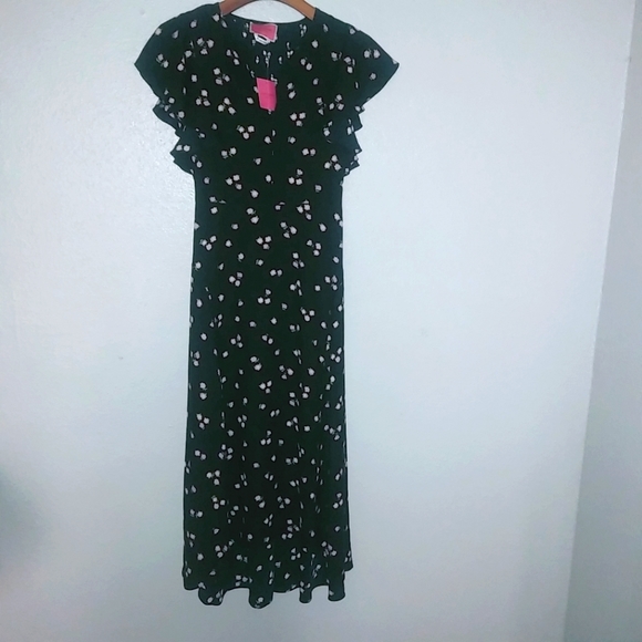 kate spade Dresses & Skirts - Kate Spade 00 Ditsy Begonia Flutter Sleeve Dress